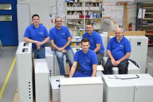 Gruppenbild der ETP-Werkstatt-Mitarbeiter